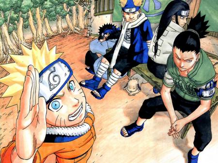 naruto kiba choji neji shikamaru